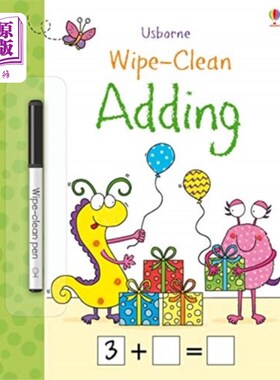 海外直订Wipe-Clean Adding 擦干净添加