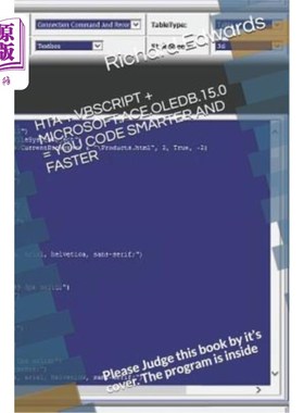 海外直订Hta + VBScript + Microsoft.Ace.Oledb.15.0 = You Code Smarter and Faster: Please  hta+vbscri