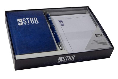 现货 【中商原版】DC漫画豪华文具套装：闪电侠 英文原版 DC Comics: S.T.A.R. Labs Desktop Stationery Set (With Pen) Insight