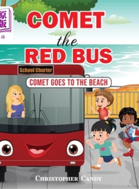海外直订Comet the Red Bus: Comet goes to the beach 红色巴士彗星:彗星去海滩