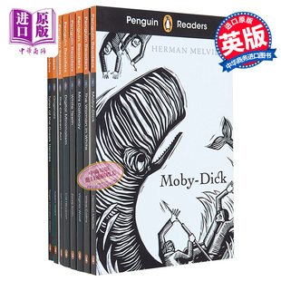 白牙 英文原版 Readers Penguin 达洛维夫人 企鹅分级阅? Level 白衣女人 企鹅经典 白鲸 分级读物第7级 8本套装 中商原版