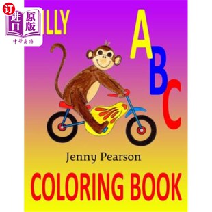 Write ABC着色书：学会写字母表 Coloring 愚蠢 Alphabet the Learn Book ABC 海外直订Silly