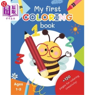 More Simple First Book and 第一本涂色书：超过120 海外直订My Fruits than Coloring Objects Animals 120 我 Items