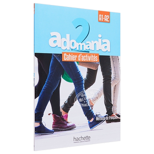 预售 青少儿法语教材 法文原版 Adomania Niveau 2 Cahier d activites audio Parcours digital Himber Brillant【中商原版】