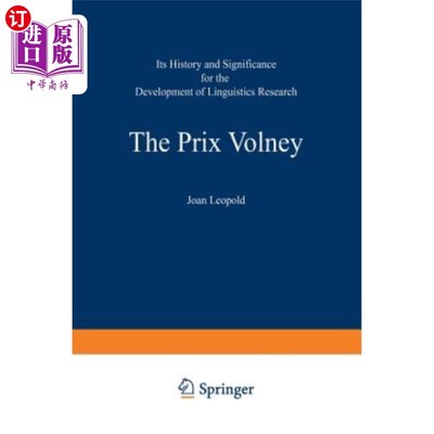 海外直订The Prix Volney: Its History and Significance for the Development of Linguistics 普利克斯·沃尼：它的历史及