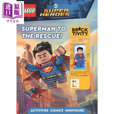 预售 乐高DC超级英雄 超人救援活动手册 LEGO DC Super Heroes Superman to the Rescue Activity Book 英文原版 LEGO【中商原版】