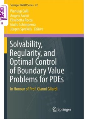 海外直订Solvability, Regularity, and Optimal Control of Boundary Value Problems for Pdes 偏微分方程边值问题的可解性