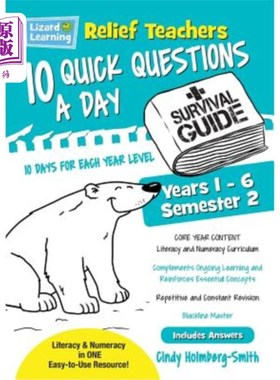 海外直订Relief Teachers 10 Quick Questions a Day - A Survival Guide: Semester 2 救济教师每天10个快速问题-生存指南：