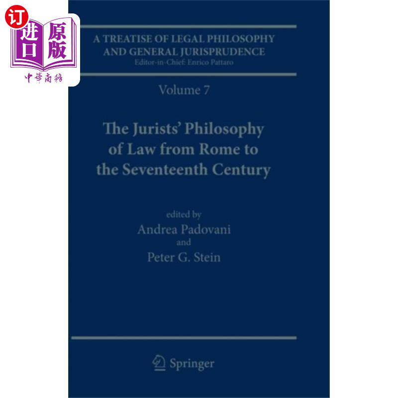 海外直订Treatise of Legal Philosophy and General Jurispr... 法律哲学与一般法理学论著