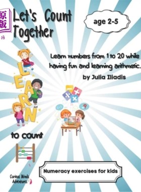 海外直订Let's Count Together: Learn numbers from 1 to 20 while having fun and learning a 让我们一起计数：学习从1到2