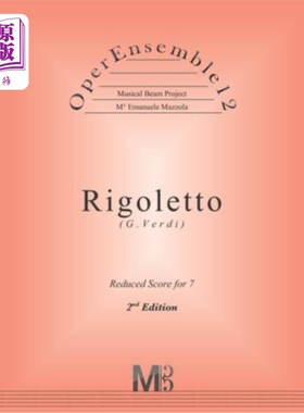 海外直订OperEnsemble12, Rigoletto (G.Verdi): Reduced Score for 7 players 歌剧12，里戈莱托（G.Verdi）：7名选手得分降
