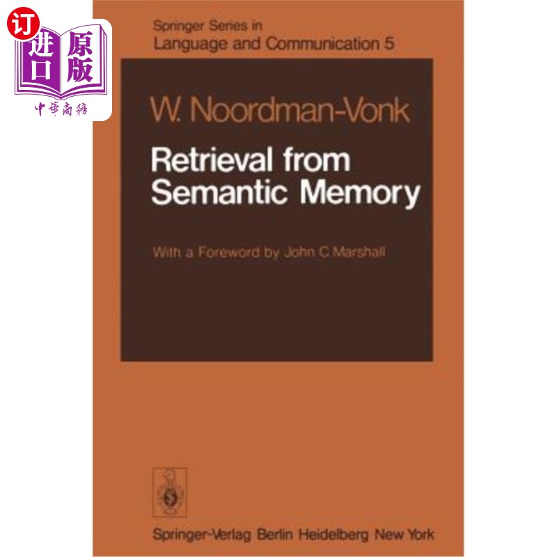 海外直订Retrieval from Semantic Memory 语义记忆检索