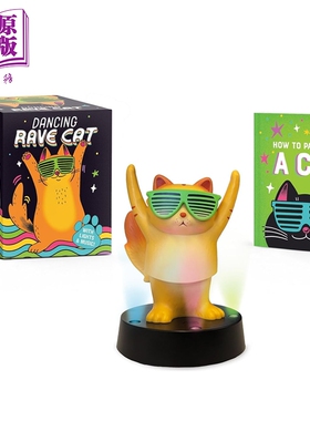 预售 跳舞狂欢猫迷你套装 Dancing Rave Cat: With Lights & Music Rp Minis 英文原版 Sarah Royal 创意周边摆件手办【中商原版】