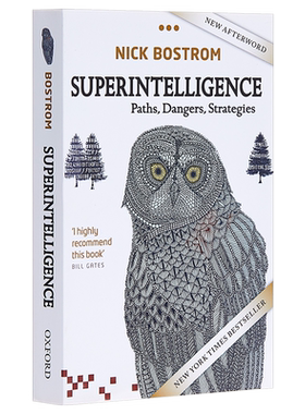预售 【中商原版】超智能：路线图、危险性与应对策略 英文原版 Superintelligence：Paths, Dangers, Strategies 人工智能 计算机