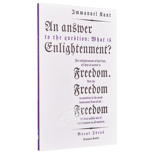 Answer to: ’What is Enlightenment?’ 英文原版 康德：对“什么是启蒙运动”的回答 Immanuel Kant【中商原版】