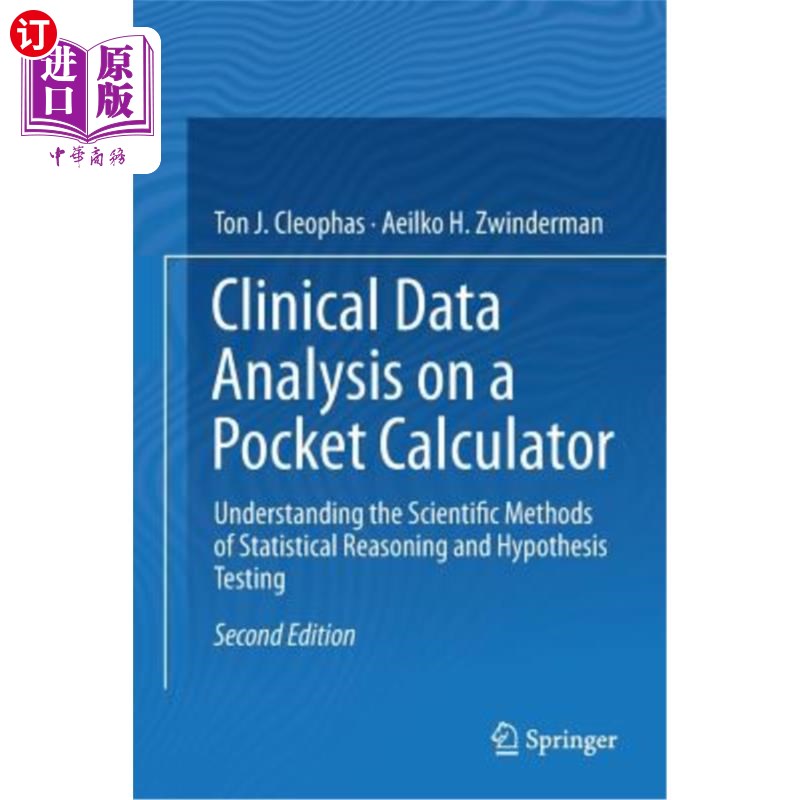 海外直订医药图书Clinical Data Analysis on a Pocket Calculator: Understanding the Scientific Meth 袖珍计算器临床数据