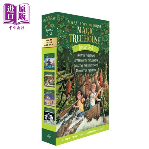 Magic Tree House Volumes 神奇树屋卷5-8盒装 英文原版 进口原版 6岁到9岁 儿童章节桥梁书 小初文学 神奇树屋【中商原版】