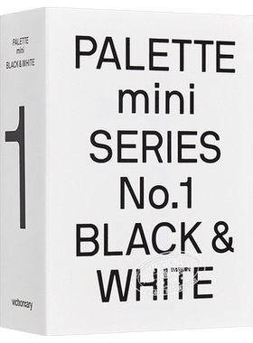 预售 Palette Mini Series 01 Black & White 调色板迷你系列01：黑与白 进口艺术 艺术色彩颜色搭配平面设计【中商原版】