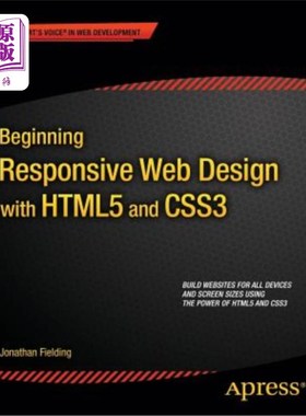 海外直订Beginning Responsive Web Design with Html5 and Css3 从Html5和Css3开始响应性网页设计