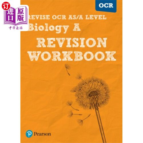 海外直订Pearson REVISE OCR AS/A Level Biology Revision W... Pearson Revision OCR AS/A Level生物学复习手册
