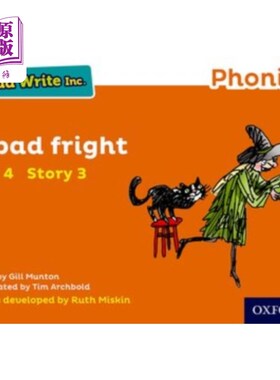 海外直订Read Write Inc. Phonics: Orange Set 4 Storybook ... Read Write公司自然拼读:橙色套装4故事书3可怕的惊吓