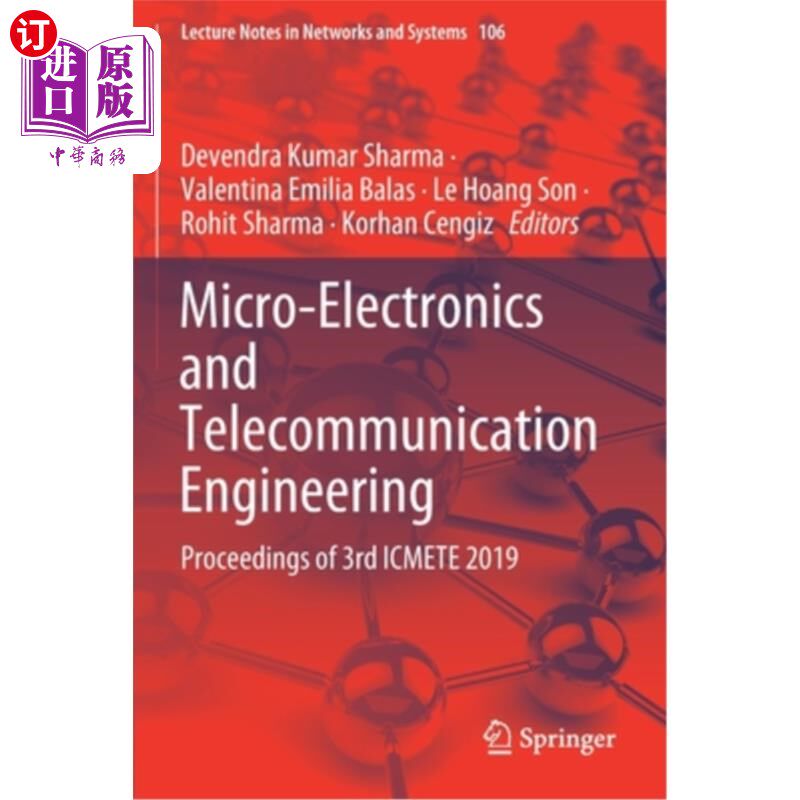 海外直订Micro-Electronics and Telecommunication Engineering: Proceedings of 3rd Icmete 2 微电子与通信工程:2019年第