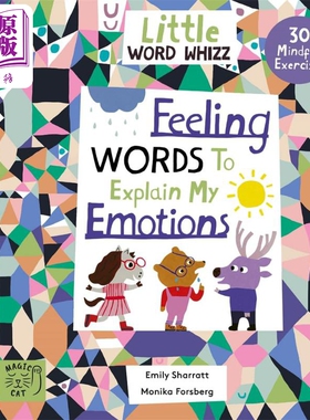 情绪的感觉词 Little Word Whizz Feeling Words to Explain my Emotions 英文原版进口 小初文学 儿童绘本图画书【中商原版】