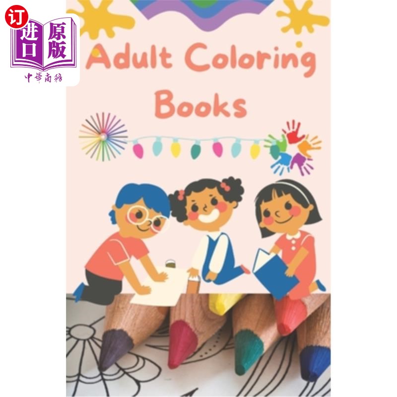 海外直订Adult Coloring Books 成人填色书