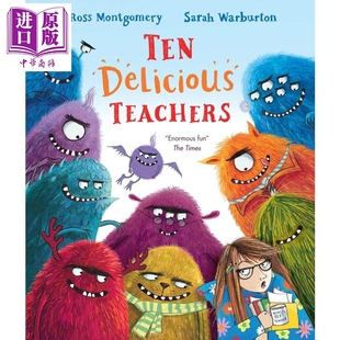 预售 十位美味的老师 Ten Delicious Teachers 英文原版 儿童绘本 图画故事 一本妙趣横生滑稽古怪的数数书 进口童书【中商原版】