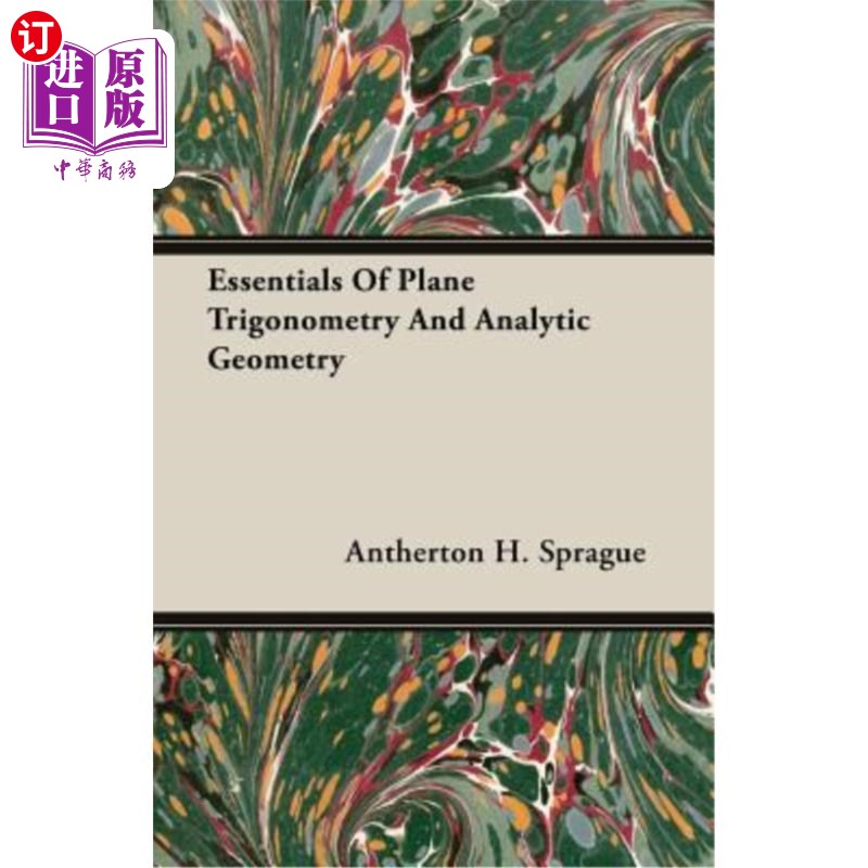 海外直订Essentials of Plane Trigonometry and Analytic Geometry 平面三角学与解析几何基础