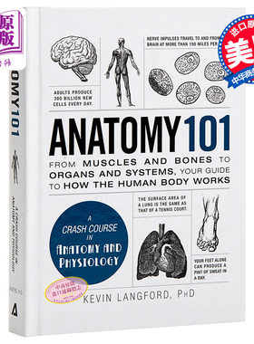 101系列：解剖学 英文原版 Anatomy 101 Kevin 英文原版书 医学