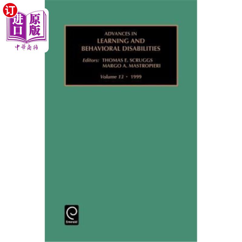 海外直订Advances in Learning and Behavioural Disabilities 学习和行为障碍的进展