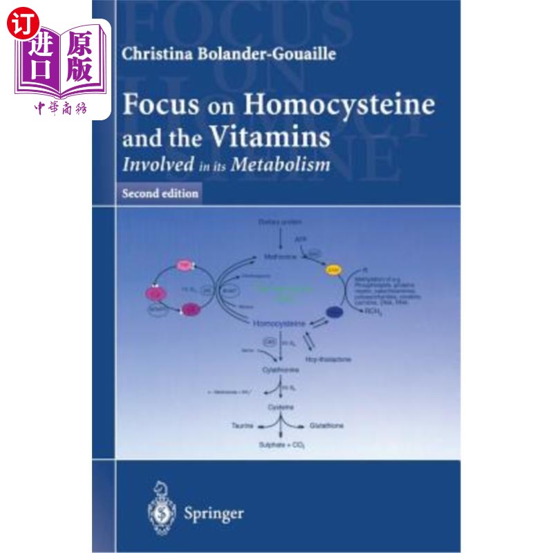 海外直订医药图书Focus on Homocysteine and the Vitamins: Involved in Its Metabolism 关注同型半胱氨酸和参与其代谢的维生素