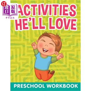 Love Preschool WorkBook 活动：学前练习册 海外直订Activities 他喜欢