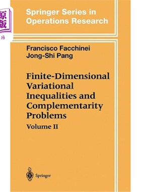 海外直订Finite-Dimensional Variational Inequalities and Complementarity Problems 有限维变分不等式与互补问题