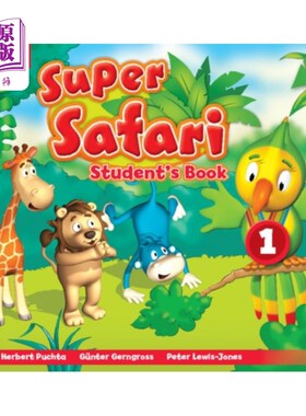 海外直订Super Safari American English Level 1 Student's ... 超级Safari美式英语1级学生书与DVD-ROM