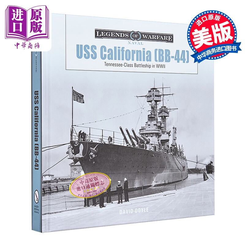 美国加利福尼亚号战列舰 Bb-44 USS California Bb-44 英文原版 David Doyle 军事 科普【中商原版】