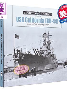 预售 美国加利福尼亚号战列舰 Bb-44 USS California Bb-44 英文原版 David Doyle 军事 科普【中商原版】