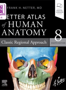 海外直订医药图书Netter Atlas of Human Anatomy: Classic Regional ... 奈特人体解剖学图集:经典的区域方法