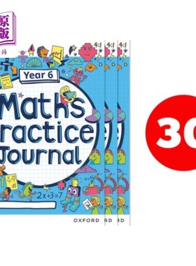 海外直订White Rose Maths Practice Journals Year 6 Workbo... 白玫瑰数学实践期刊6年练习册:每包30本