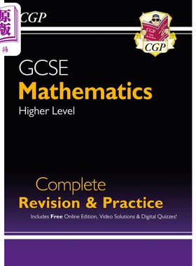 预售 英国原版CGP教辅 2021年新GCSE数学完整修订和实践 高级 New 2021 GCSE Maths Complete Revision & Practice【中商原版】