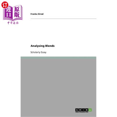 海外直订Analysing Blends 混合物分析