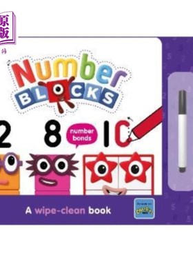 海外直订Numberblocks Number Bonds: A Wipe-Clean Book 数字块数字键:一本擦干净的书