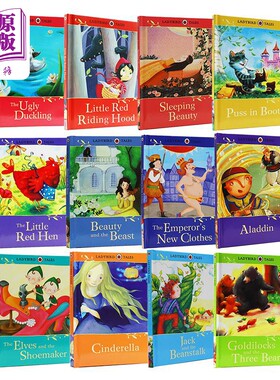 Ladybird Tales 瓢虫经典童话故事系列12册套装 小红帽小丑鸭睡美人 英语启蒙 精装 儿童图画书 英文原版进口图书【中商原版?