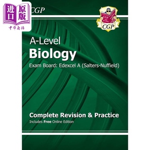 预售 with Complete Biology Year Edition 中商原版 Level Edexcel Practice Revision Online 英国CGP