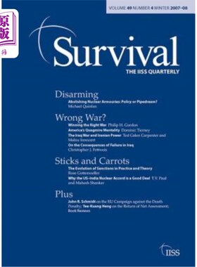 海外直订Survival 49.4: Survival 49.4, Winter 2007 生存49.4:生存49.4,2007年冬季