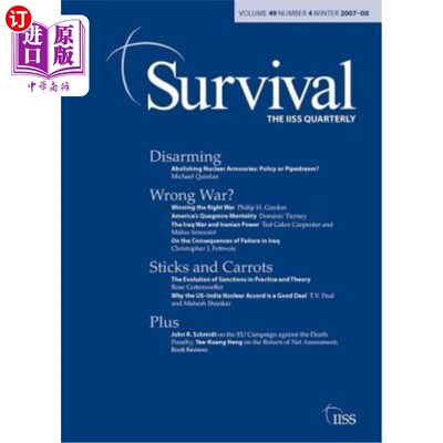 海外直订Survival 49.4: Survival 49.4, Winter 2007 生存49.4:生存49.4,2007年冬季