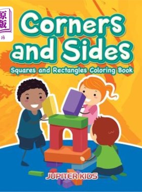 海外直订Corners and Sides: Squares and Rectangles Coloring Book 角和边：正方形和矩形着色书