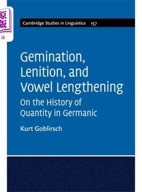 海外直订Gemination, Lenition, and Vowel Lengthening 双元音，提元音和元音延长