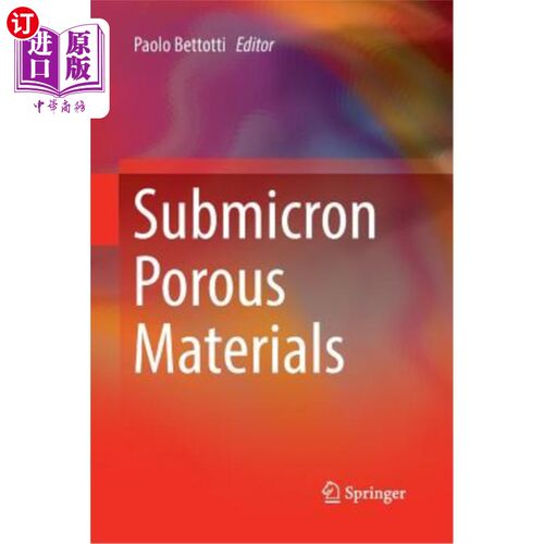 海外直订Submicron Porous Materials 亚微米多孔材料